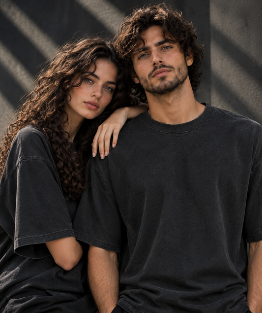 Premium Streetwear and Minimalist fashion: Oversized Tee-Smokey Grey