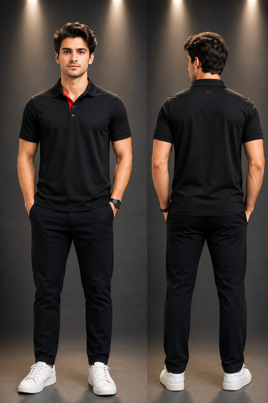 Limited Edition Polo T-shirt-Black Colour