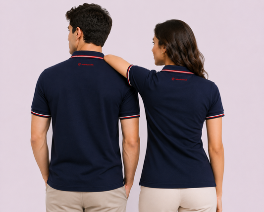 Tipping Polo T-Shirt -Navy Blue