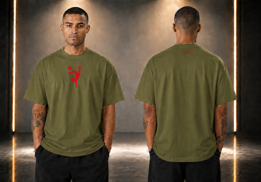 Oversize Tshirt- Olive Green