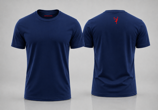 Casual Slim Fit (Regular) crew neck t-shirt- Navy Blue