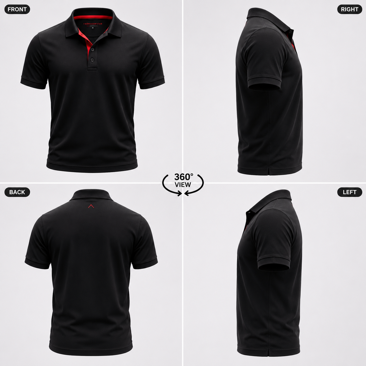 Limited Edition Polo T-shirt-Black Colour