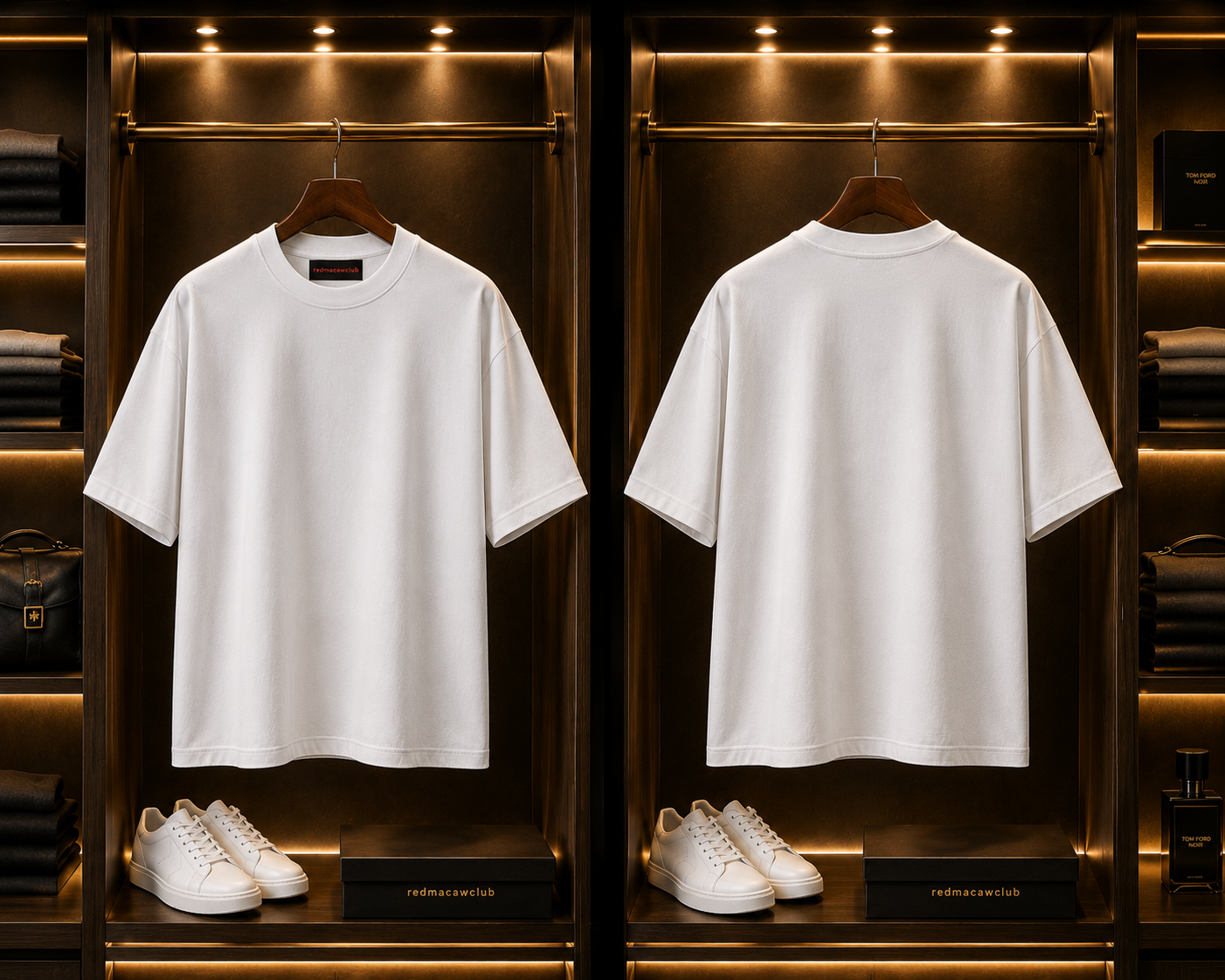 oversized dropped shoulder T-shirt with plain white colour