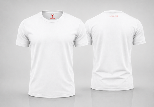 Crew Neck Short-Sleeve T-shirt - White Colour