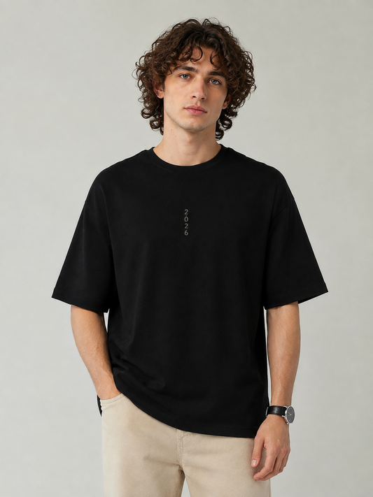 Year 2026 Oversized Drop Shoulder Tshirt