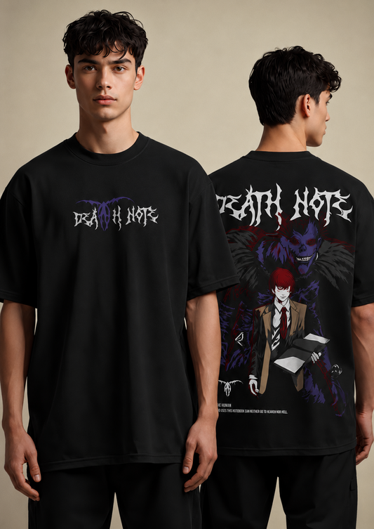 Black Oversized streetwear graphic t-shirt