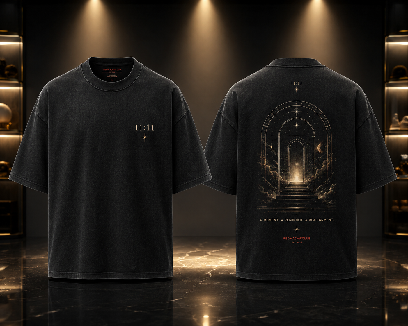 Premium Oversized Drop Shoulder – 11:11 Universe Wish Edition