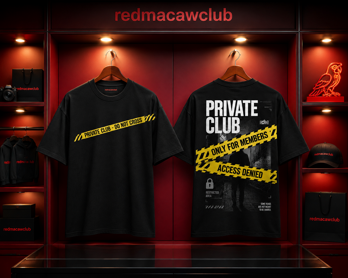 Access Denied-Oversized Drop Shoulder Tshirt-Black Colour