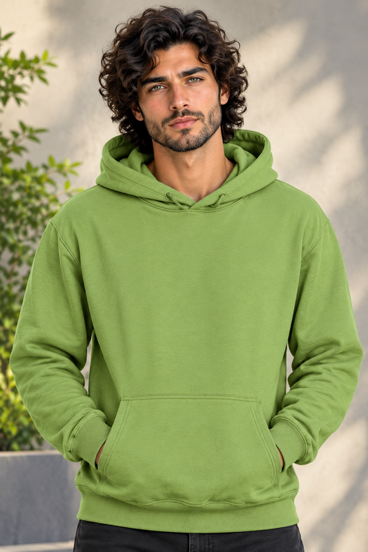 Classic Unisex Olive Green Hoodie-350 GSM