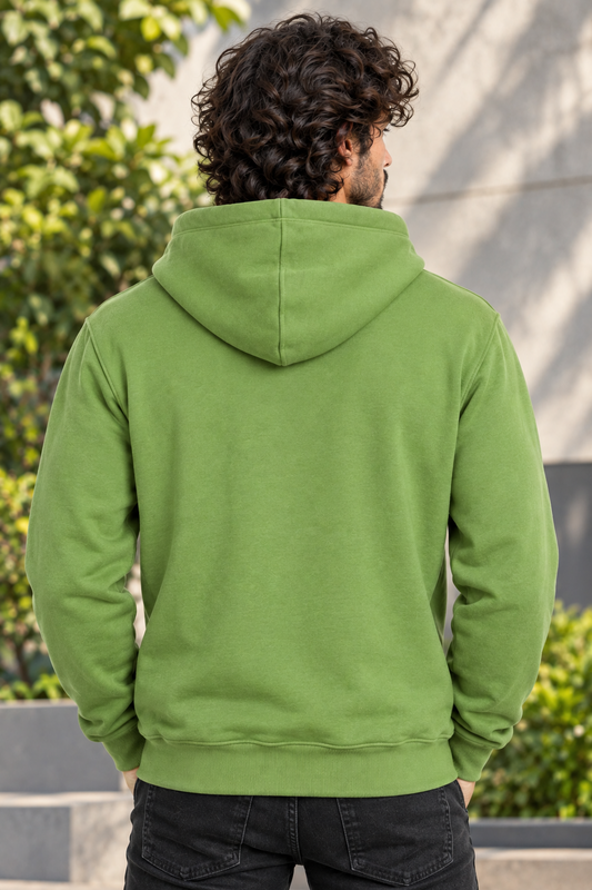Classic Unisex Olive Green Hoodie-350 GSM