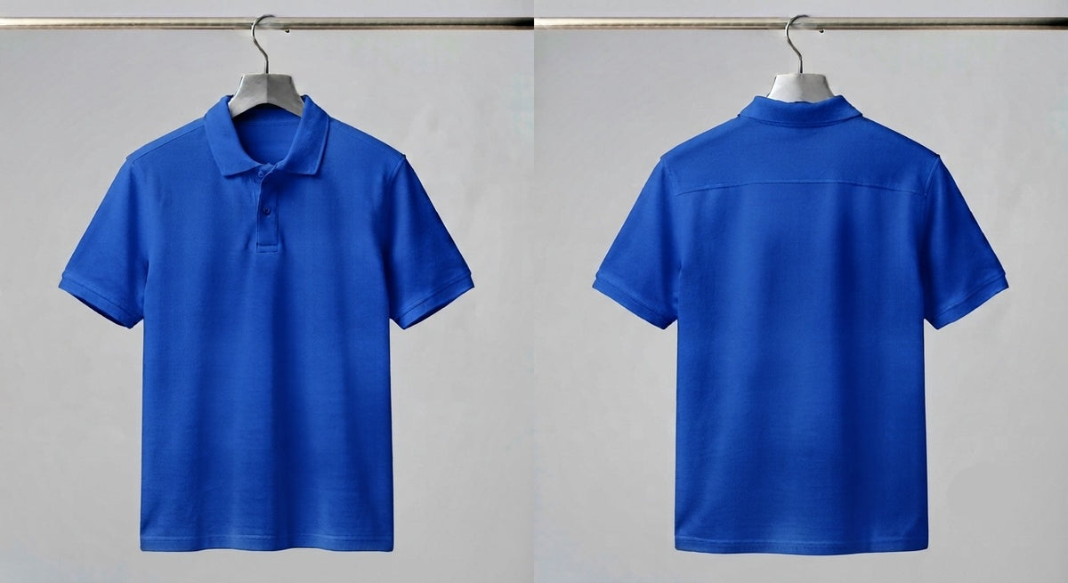 CLASSIC SOLID POLO ROYAL BLUE TEE - 240 GSM FRENCH TERRY