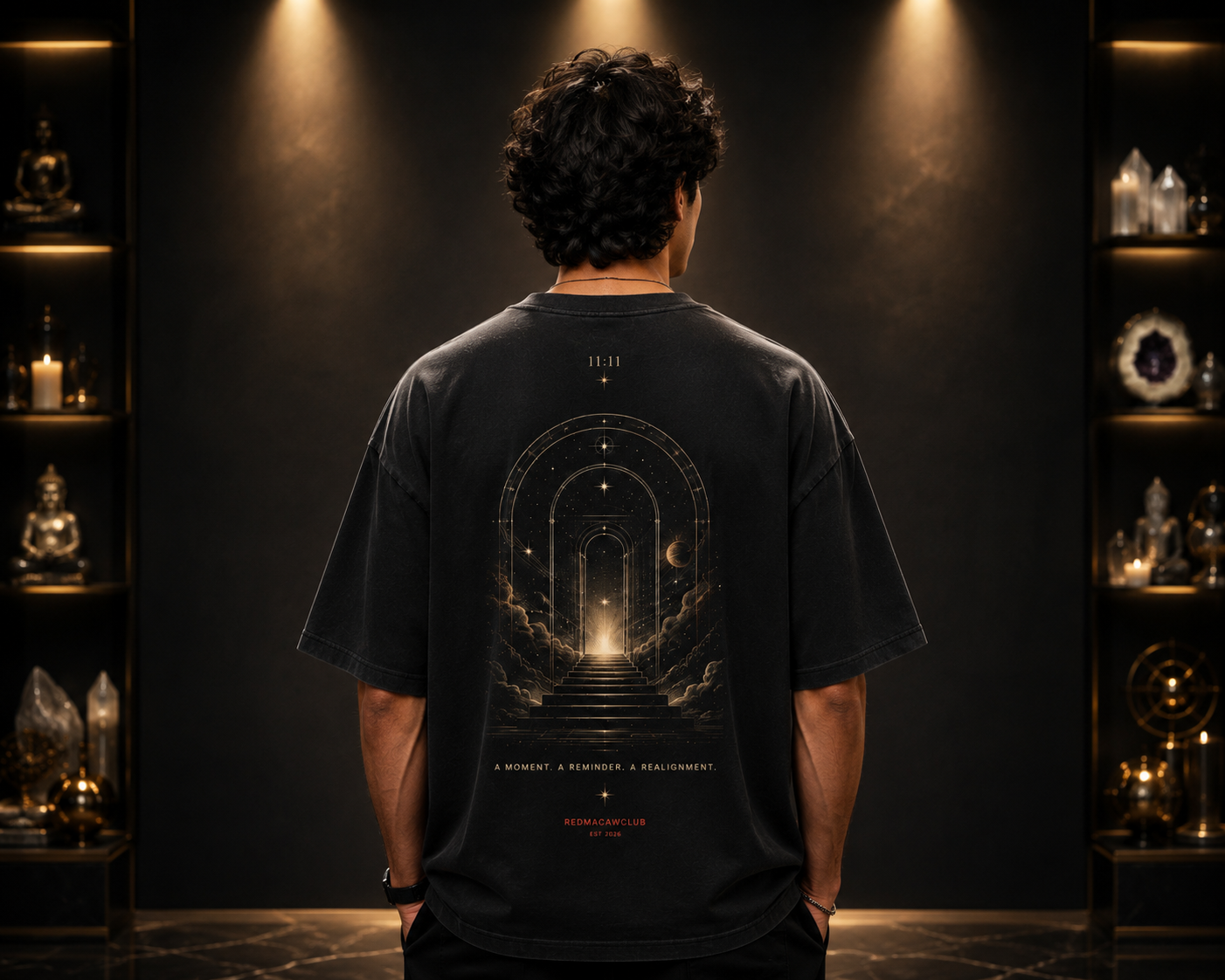 Premium Oversized Drop Shoulder – 11:11 Universe Wish Edition
