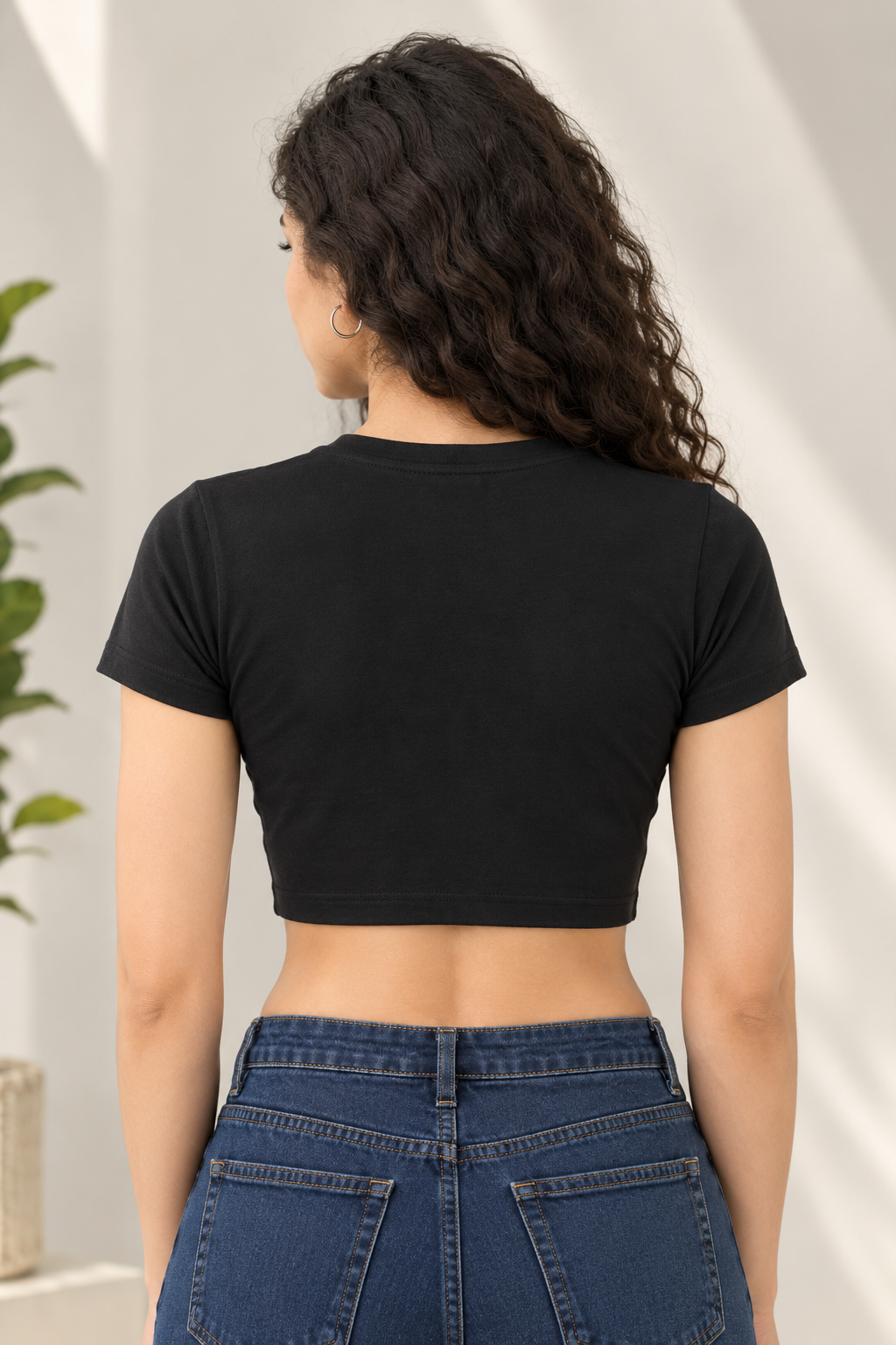 Baddie- WOMENS CROP TOP- 240 GSM FRENCH TERRY