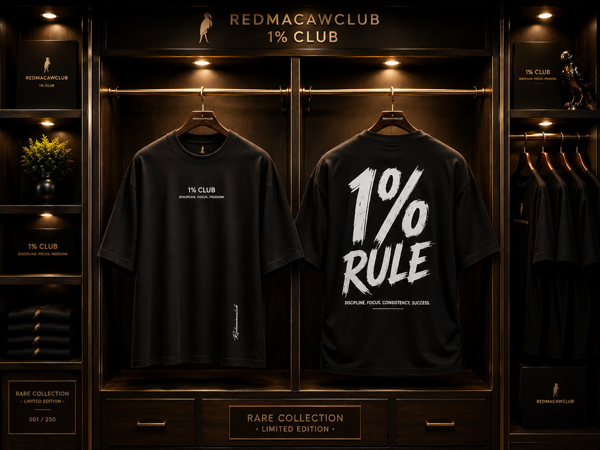 1% Rule-Oversized Drop Shoulder Tshirt-1% Club Black Colour