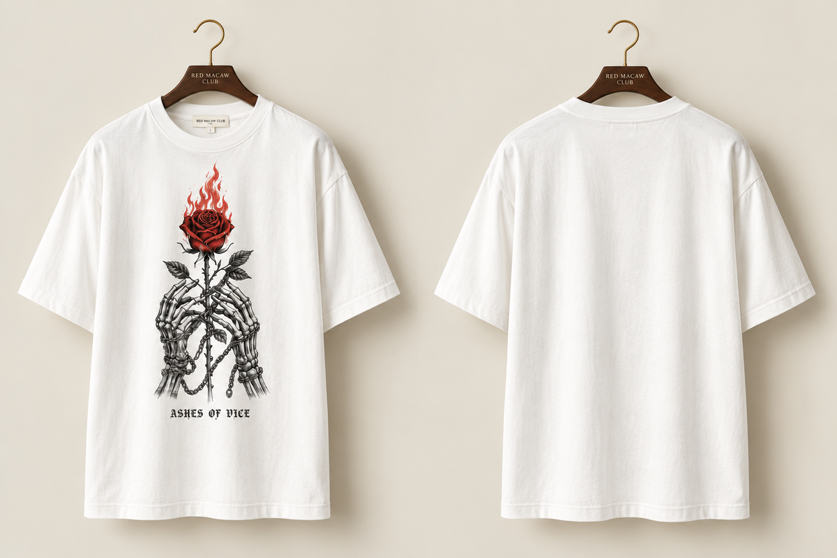 ASHES OF VICE - Oversized Drop Shoulder - 240 GSM FRENCH TERRY