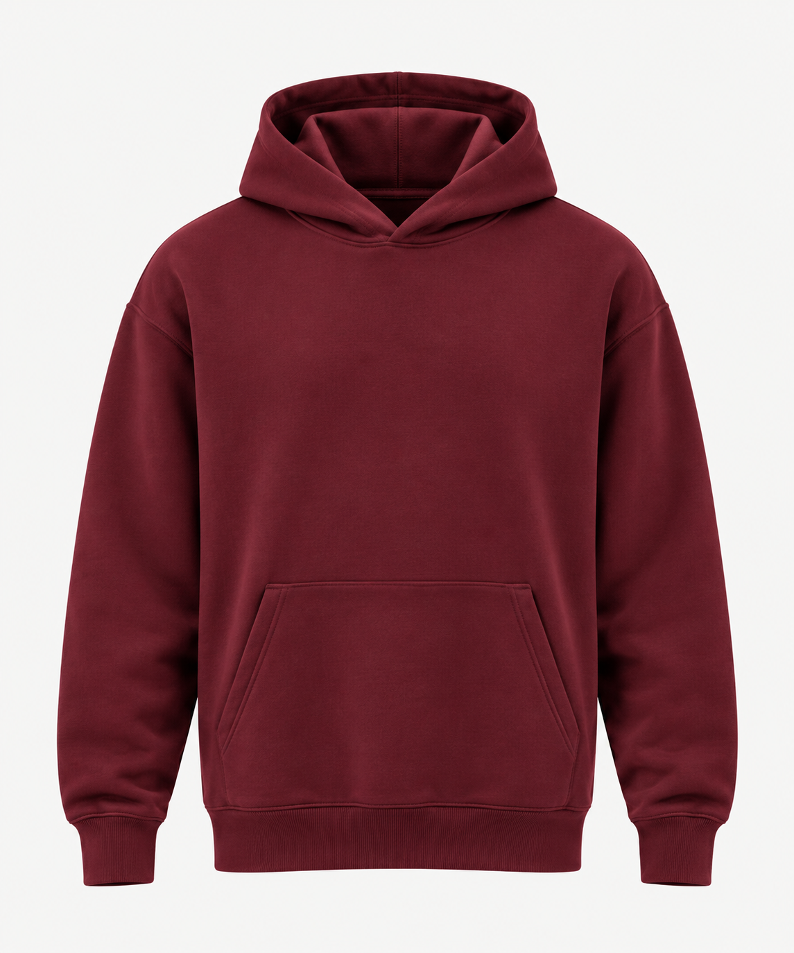 CLASSIC UNISEX MAROON HOODIE -300 GSM FRENCH TERRY