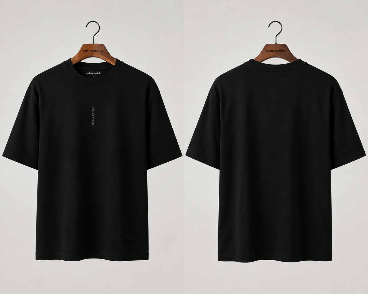 Year 2026 Oversized Drop Shoulder Tshirt