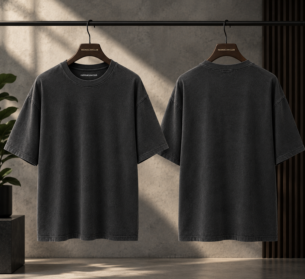 Premium Streetwear and Minimalist fashion: Oversized Tee-Smokey Grey