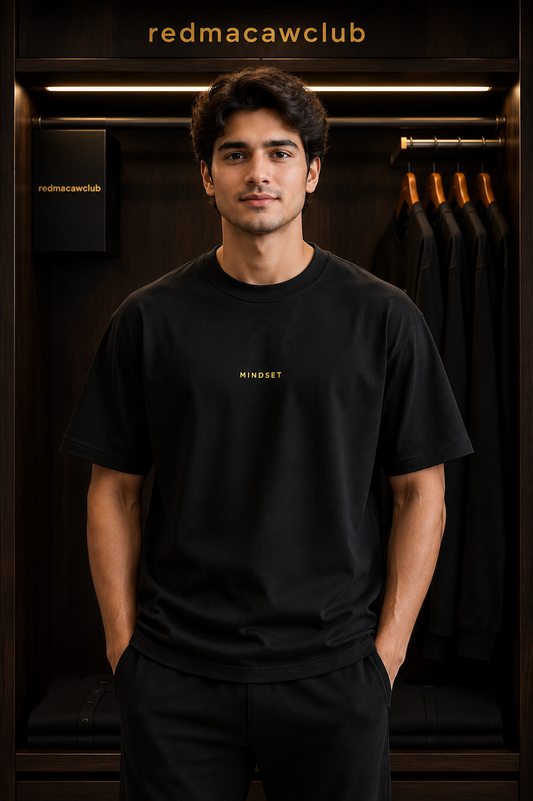 Mindset-Oversized Drop Shoulder-Black Colour