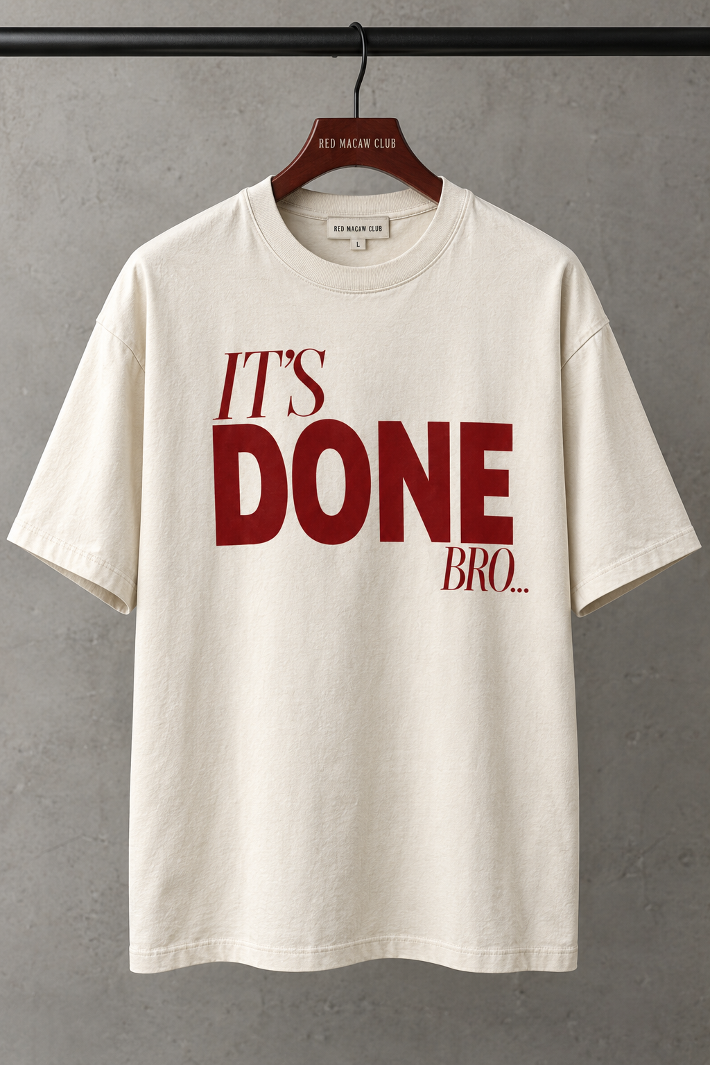 It’s Done Bro-Unisex Oversized Drop Shoulder Tee-240 GSM