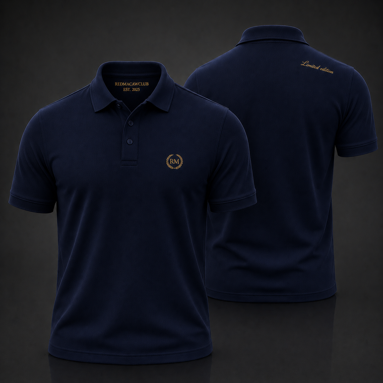 Limited Edition Polo Tshirt - Navy Blue