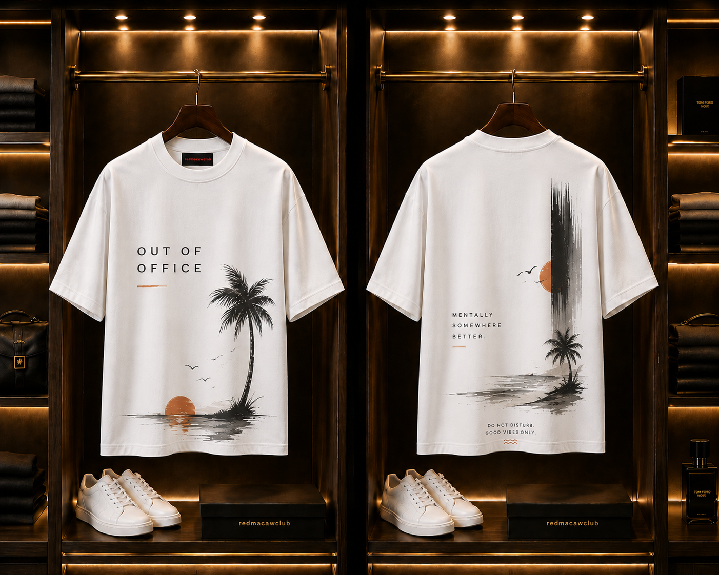 Out of Office Oversized Drop shoulder-White Colour