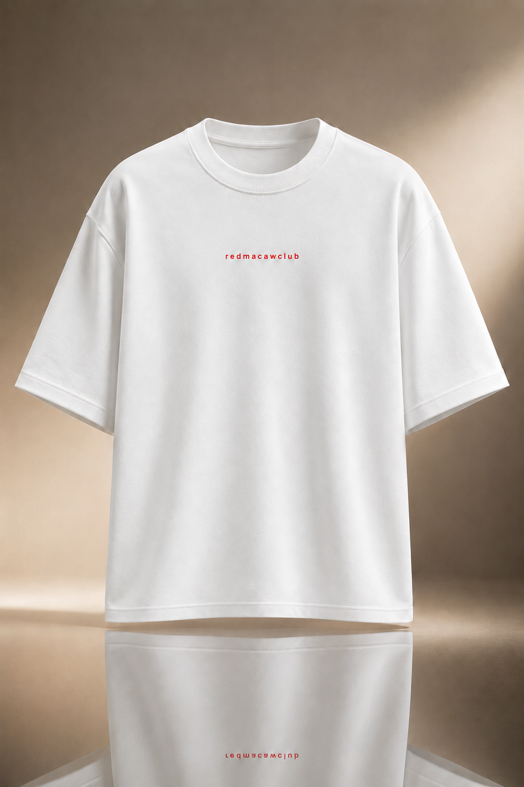 Oversized white Drop-shoulder Tshirt