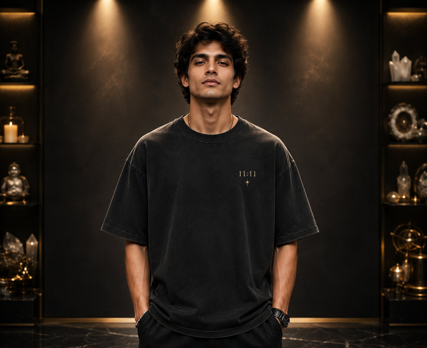 Premium Oversized Drop Shoulder – 11:11 Universe Wish Edition