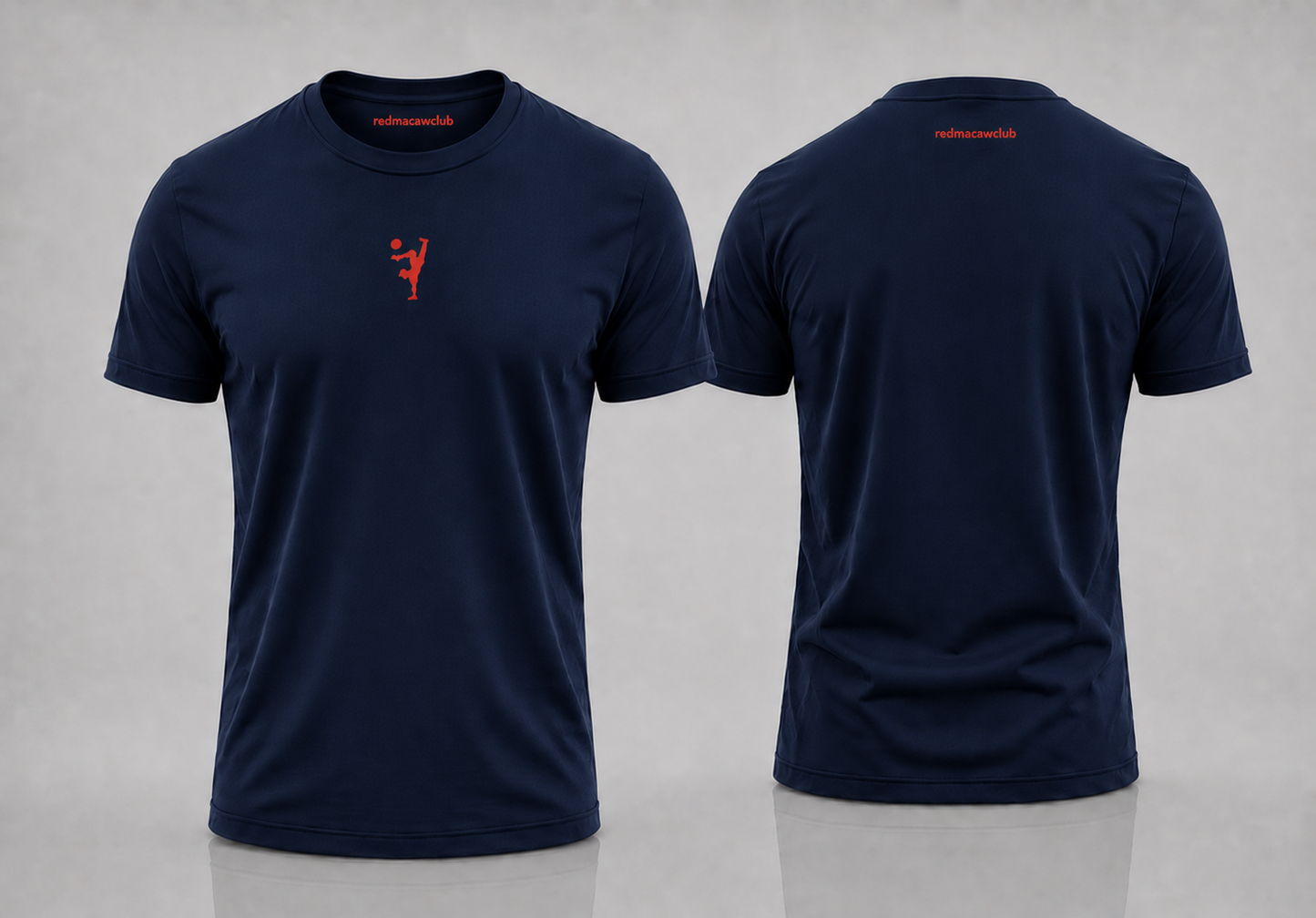 Athletic Slim Fit (Regular) crew neck t-shirt- Navy Blue