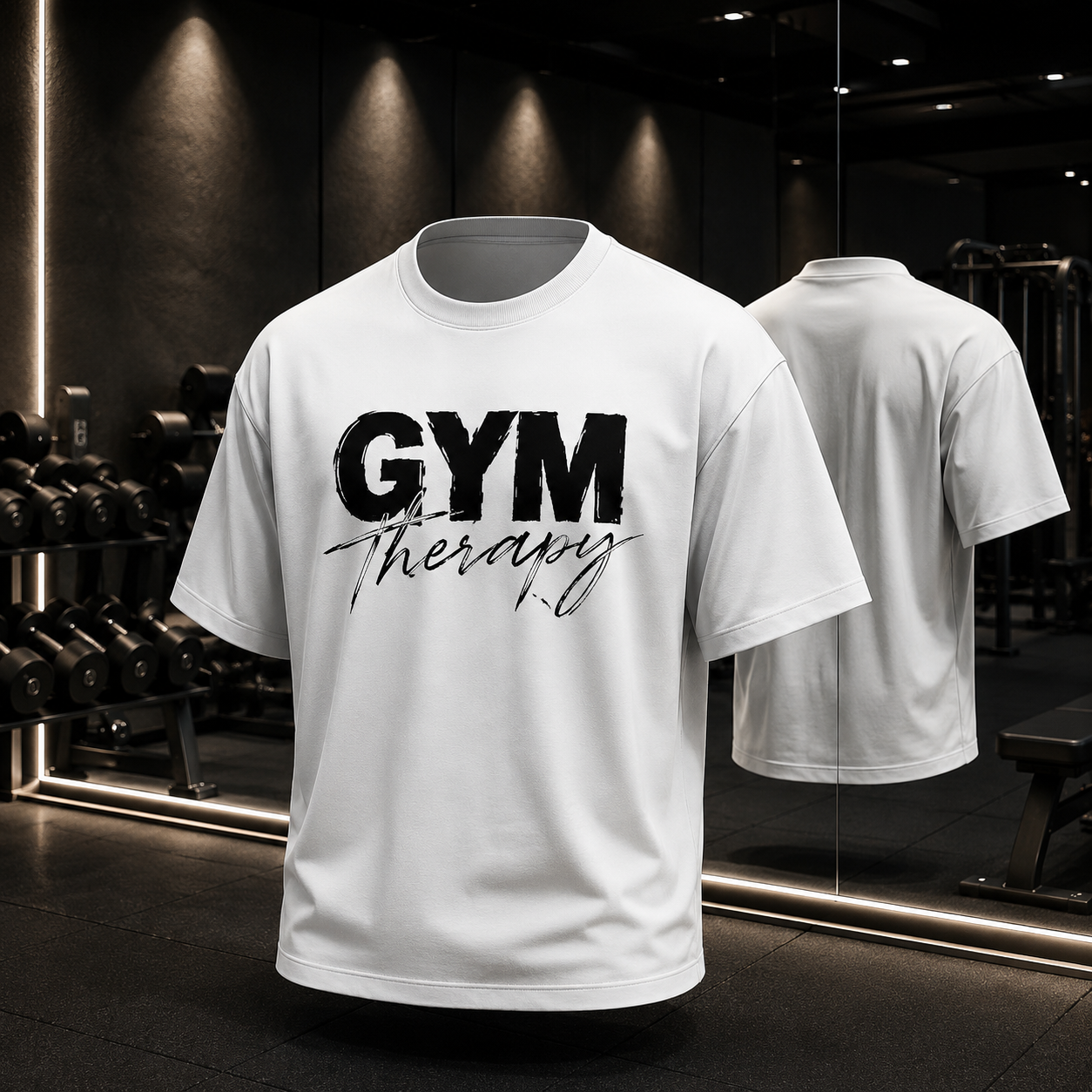 White Oversized streetwear graphic t-shirt