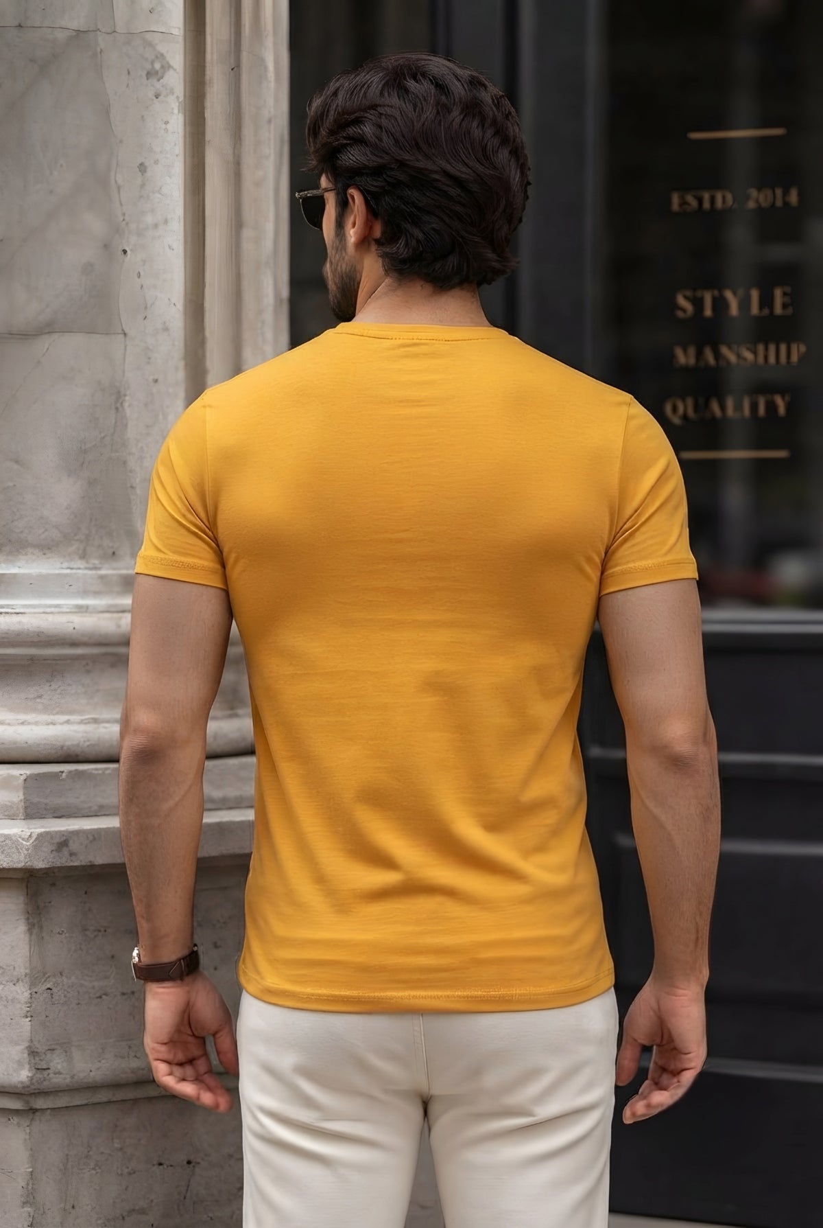 MINIMALIST REGULAR SLIM FIT YELLOW- 240 GSM FRENCH TERRY