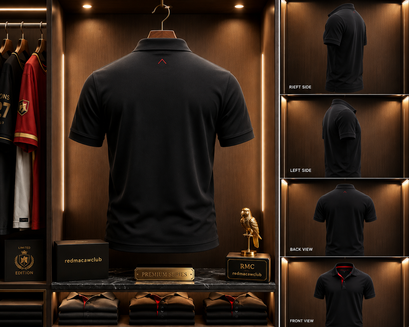 Limited Edition Polo T-shirt-Black Colour