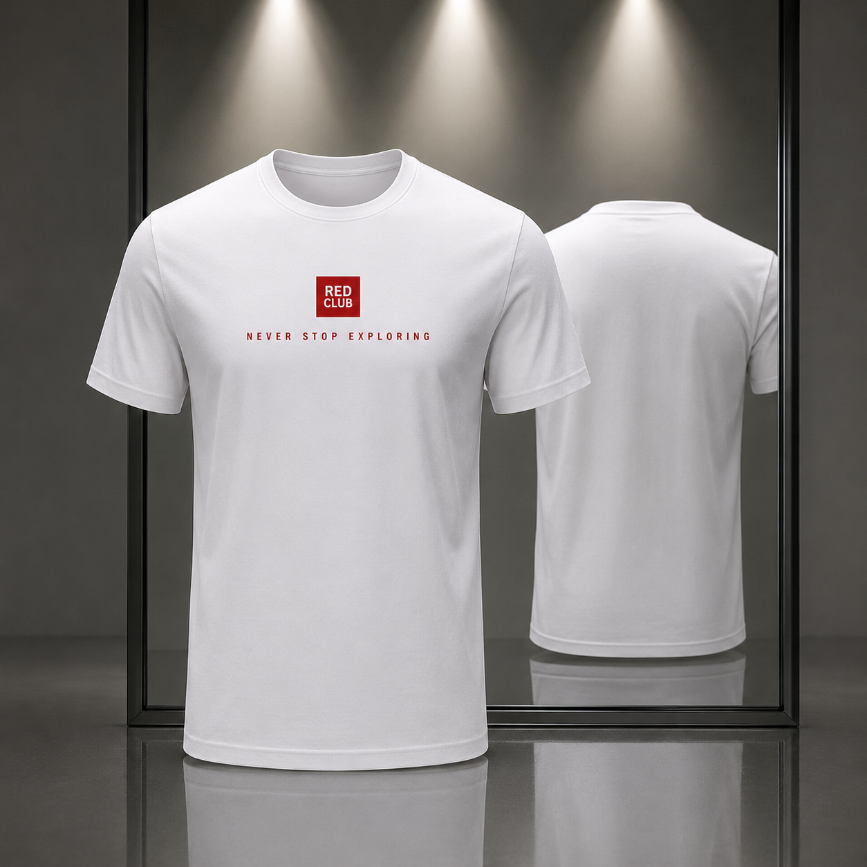 Casual Slim Fit (Regular) crew neck t-shirt- White Colour
