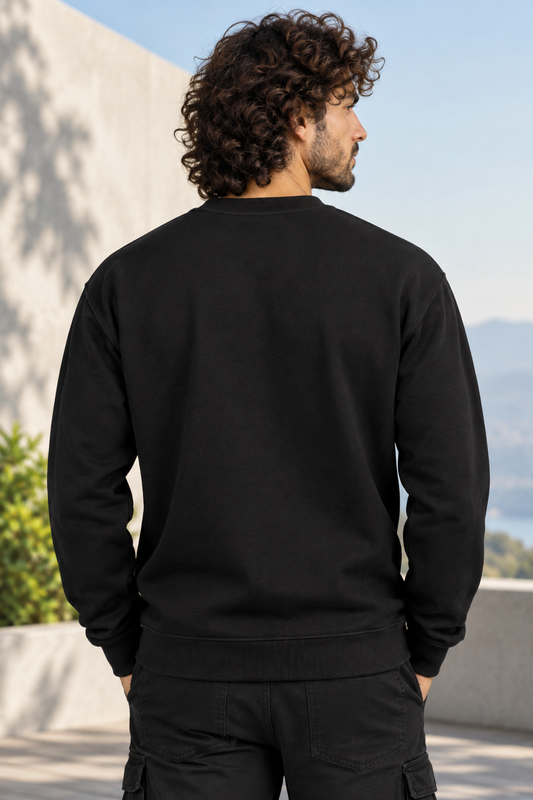 Classic Unisex Black Sweatshirt 300 GSM