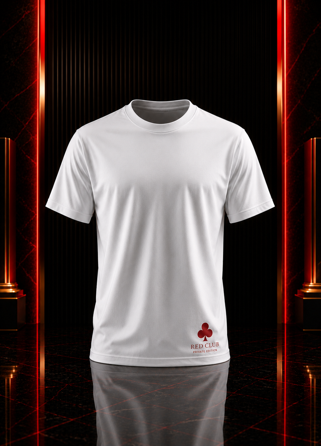 Casual Slim Fit (Regular) crew neck t-shirt- White Colour