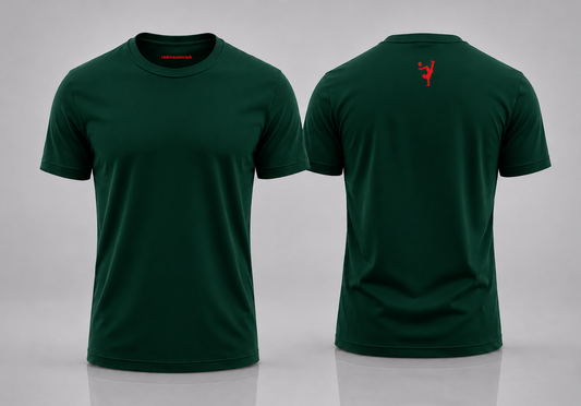 Casual Slim Fit (Regular) crew neck t-shirt- Bottle Green