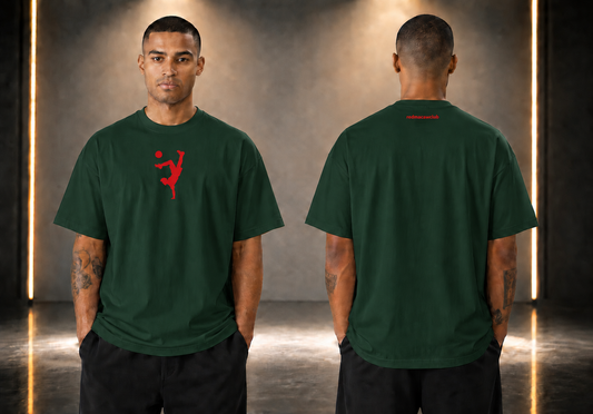 Oversized Tshirt-Bottle Green