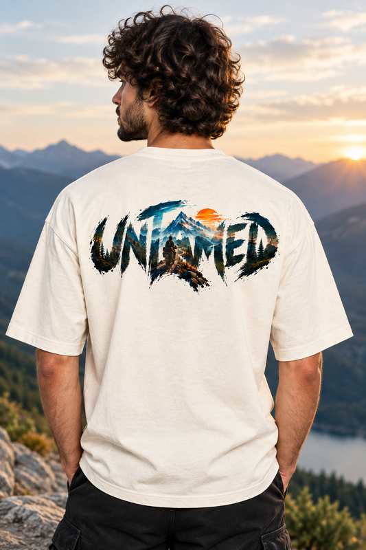 UNTAMED Unisex White Sweatshirt-300 GSM