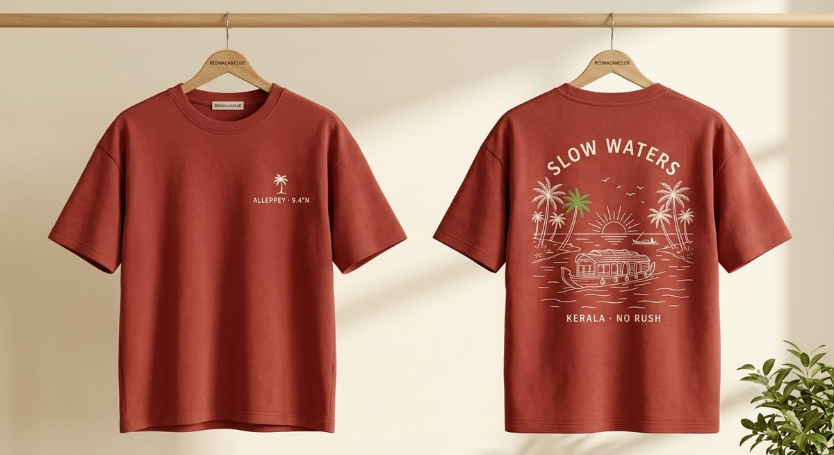 ALLEPPEY- UNISEX REGULAR SLIM FIT- COTTON TEE