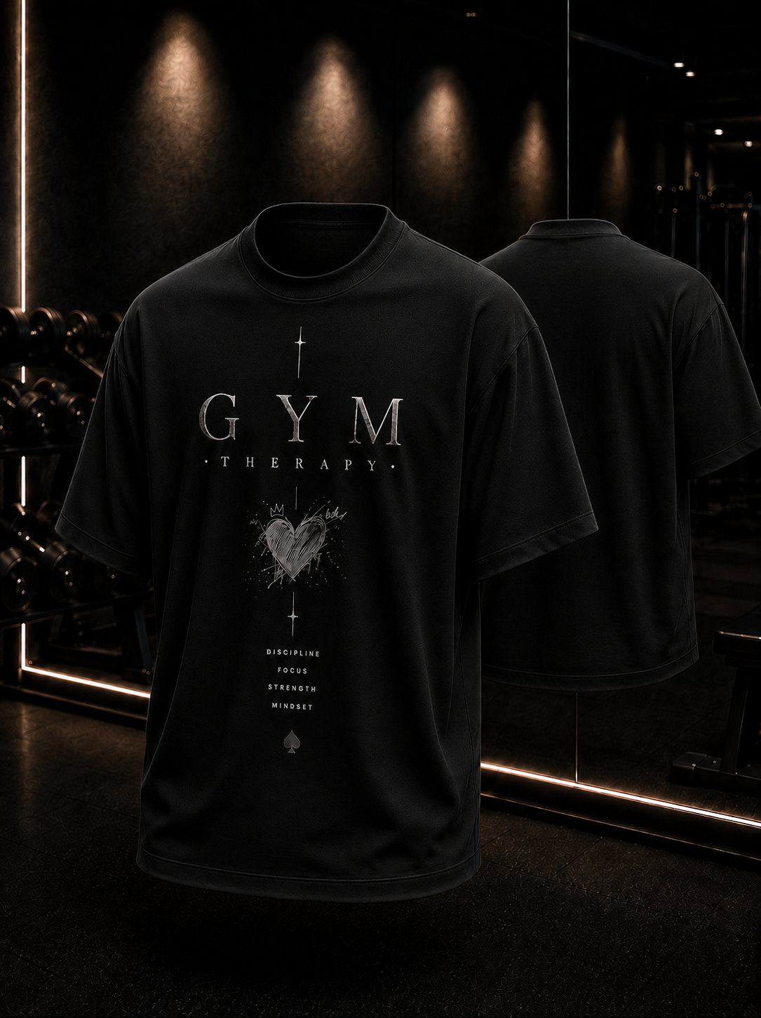 Black Oversized streetwear graphic t-shirt