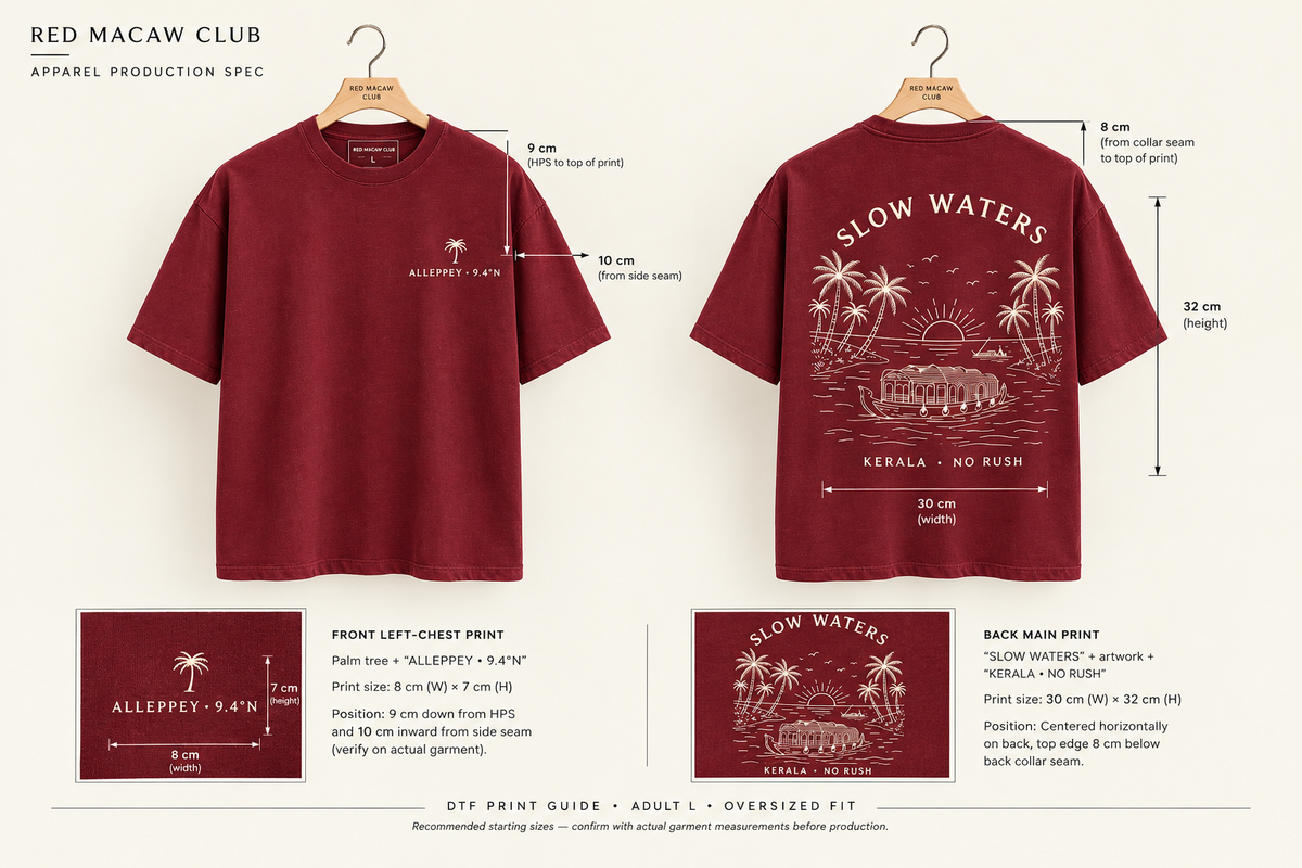 ALLEPPEY - REGULAR SLIM FIT CREW NECK MAROON TEE - 100 % COTTON